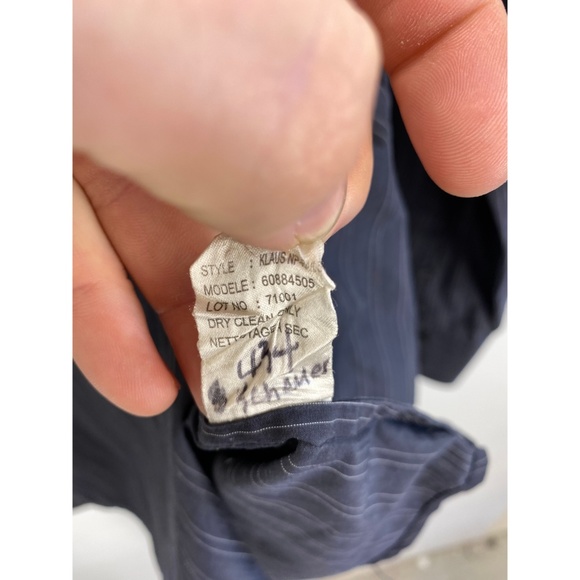 Theory Men's Long Sleeve Button Down Striped Shirt - Picture 6 of 8